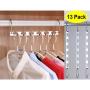 SURPRIZON Metal Magic Hangers Space Saving Clothes Hangers Organizer Smart Closet Space Saver with Sturdy Stainless Steel for Heavy Clothes (13 Pack)