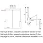 Lift/Pull Down Adjustable Width Hanger,Wardrobe Clothes Hanging Rail Space Saving (Size : 60-83cm)