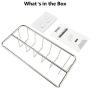 Adhesive Sink Organizer Sponge Holder+Dish Cloth Hanger, 2 in 1, Ideal for Removable Hanging Sink Caddy Brush Holder or Adhesive Sink Rack Dish Drainer, SUS304 Rust Proof,No Drilling