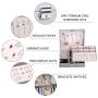 goldwheat Two-Layer Leather Jewelry Boxes Watch Case Earring Organizer Jewelry Display Storage Box