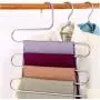 5 Layers S Shape Multifunctional Clothes Hangers Pants Storage Hangers Cloth Rack Multilayer Storage Cloth Hanger 5PC 5 Layers S Shape Multifunctional Clothes Hangers Pants Storage Hangers Cloth Rack Multilayer Storage Cloth Hanger 5PC
