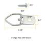 100 Pack Small D-Ring Steel Picture Hangers with Screws Picture Frames Picture Hang Solutions, for Hanging Clock Paintings Artwork Picture Frame Hook Photos