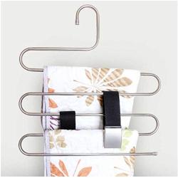 5 Layers 5pcs Multi Functional Clothes Hangers Pants Storage Hangers Cloth Rack Multilayer Storage Cloth Hanger