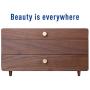 CHOSIN Walnut Wooden Jewelry Boxes Jewels Armoire Jewelry Storage Case Organizer Boxes Collects Ring Necklace Earring Watch Bracelet Ear Stud Souvenir