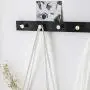 WZP Creative Clothing Display Hook After Door Hangers,Wall-Free Entrance Door Coat Hook Punch Home Wall Mount/Black/As Shown