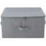 iwill CREATE PRO Dust Proof Closet Clothes Storage Boxes with Zip Lid, Breathable Fabric & Collapsible Design for Seasonal Garment Organization, Light Gray, 2 pcs