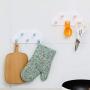 Yunerd Cloud 5 Hooks Wall Hanging Rack Clothes Hat Key Hanger Kitchen Kids Living Room Decoration Organizer