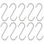 Hulless 3.5 Inch S Shaped Hanging Hooks Solid Stainless Steel S Hooks Kitchen Hooks for Spoon Pan Pot Hangers Multiple Uses 20PCS.