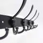Coat Rack Wall Mounted,LECAMEBOR Coat Hooks Clothes Hanger for Robe Hat Towel Purse Stainless Steel 5 Tri Hooks for Entryway Mudroom Bathroom(Black) Coat Rack Wall Mounted,LECAMEBOR Coat Hooks Clothes Hanger for Robe Hat Towel Purse Stainless Steel 5 Tri Hooks for Entryway Mudroom Bathroom(Black)