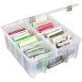 ArtBin 6990AB Super Satchel Compartment Boxes - Clear, Art and Craft Supplies Boxes with Removable Dividers, Secure Latches, Handles ArtBin 6990AB Super Satchel Compartment Boxes - Clear, Art and Craft Supplies Boxes with Removable Dividers, Secure Latches, Handles