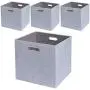 Foldable Storage Bins,13x13 Storage Cubes Basket Containers for Shelf Cabinet Bookcase Boxes,Thick Fabric Drawers,4pcs, Sliver Grey Foldable Storage Bins,13x13 Storage Cubes Basket Containers for Shelf Cabinet Bookcase Boxes,Thick Fabric Drawers,4pcs, Sliver Grey