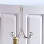 Over The Door Hook - Silver Double Hanger Hook for Towel Coat Clothes Bathrobe Organizer Rack Over The Door Hook - Silver Double Hanger Hook for Towel Coat Clothes Bathrobe Organizer Rack
