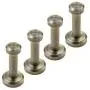 4 Pack Vintage Brush Brass Single Hook Single Towel/Robe Clothes Wall Mounted Hanger 4 Pack Vintage Brush Brass Single Hook Single Towel/Robe Clothes Wall Mounted Hanger