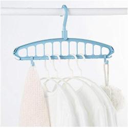 10pcs Random Color Durable Multifunctional Circle Scarf Clothes Hanger Drying Rack Keep Clothes Neat and Wrinkle-Free Plastic Closet Organizer