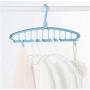 10pcs Random Color Durable Multifunctional Circle Scarf Clothes Hanger Drying Rack Keep Clothes Neat and Wrinkle-Free Plastic Closet Organizer