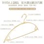 Metal Hangers for Clothes Dressing Strong Package 10 Cromado, antirust, Antiskid, Save Space, Gold 42 cm