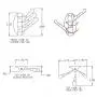 Leyden TM Foldable Arms Coat Hook Three Towel/Clothes Hanger for Bathroom Kitchen Wall Mount Brushed Nickel, 1 Piece
