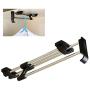 ZJchao Heavy Duty Retractable Closet Pull Out Rod Wardrobe Clothes Hanger Rail Towel Ideal for Closet Organizer Polished Chrome (30cm/ 11.8 Inches)