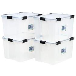 IRIS USA, Inc. UCB-LDD WEATHERTIGHT Storage Box, 74 Quart