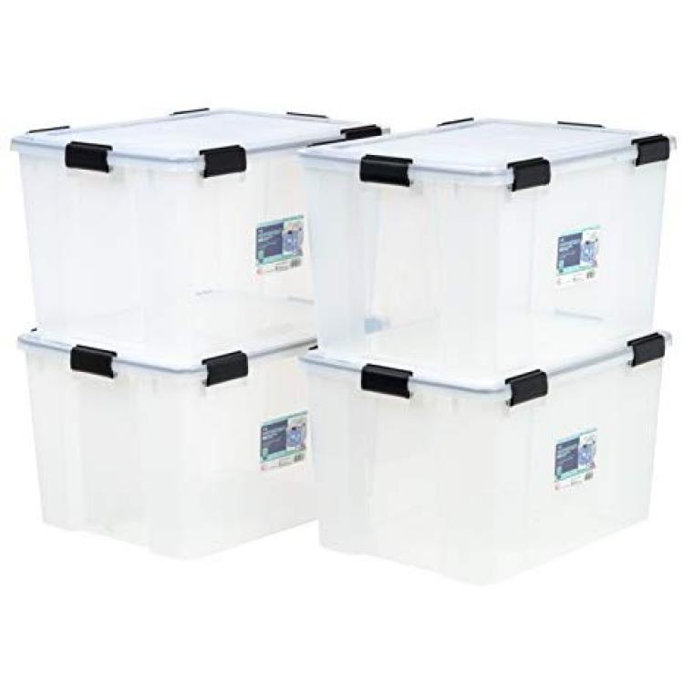 Weathertight 82 qt Plastic Storage Tote