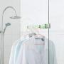 VLIKE 2Pcs Indoor Hanging Clothes Hanger Travel Hangers Plastic Multi-Function Hangers Drying Rack, Hanger Over The Door Hanger (Blue)