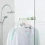 VLIKE 2Pcs Indoor Hanging Clothes Hanger Travel Hangers Plastic Multi-Function Hangers Drying Rack, Hanger Over The Door Hanger (Blue)