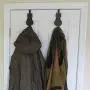 Evelots Over The Door Hook Hangers-Black Cat-Towel/Jacket-Hold 20 Lbs-Iron-Set/2 Evelots Over The Door Hook Hangers-Black Cat-Towel/Jacket-Hold 20 Lbs-Iron-Set/2