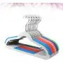 TOPBATHY 10pcs Plastic Hangers Non-Slip Hangers Portable Clothes Hangers for Home Outdoor Outside Mixed Color