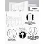Youdepot Over The Door 5 Hanger Rack - Decorative Metal Hanger Holder for Home Office Use(White)