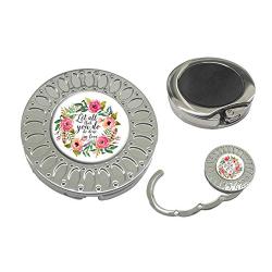 Sonva Purse Hanger Folding Handbag Hook - Christian Quotes Table Hook Folding Bag Desk Hanger Foldable Holder