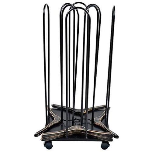 Heavy Duty Wheeled Hanger Stacker,Hanger Storage Stand with 4 Casters,Clothes Hangers Rack Can Hold 150 Hangers,Iron Finished