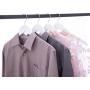 Cocomaya 17.5 Inch White Solid Wooden Hanger Coats Clothes Dress Shirts Hanger with 360 Swivel Hook, Pack of 20