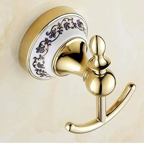 DWLXSH Towel Hook Clothes Rack Hanger Wall Hooks Kitchen Bathroom Luxury Accessories, Gold Towel Rack Free-Standing DWLXSH Towel Hook Clothes Rack Hanger Wall Hooks Kitchen Bathroom Luxury Accessories, Gold Towel Rack Free-Standing