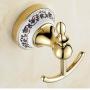 DWLXSH Towel Hook Clothes Rack Hanger Wall Hooks Kitchen Bathroom Luxury Accessories, Gold Towel Rack Free-Standing