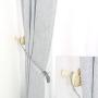 uxcell 2pcs Curtain Tieback Hooks Zinc Alloy Vintage Beige Tassel Drapery Holder Window Holdback Wall Hook Clothes Hanger