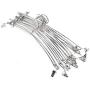 Fashion Metal Bra Clothes Hanger Hook Underwear Lingerie Panties Drying Rack with Clothespins Clip 10pcs Random Color