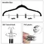SONGMICS 30-Pack Pants Hangers, 16.7 Inch Velvet Trousers Hangers, with Adjustable Clips, Heavy Duty, Non-Slip, Space-Saving, for Pants, Skirts, Coat, Dresses, Tank Tops, Black UCRF12B30 SONGMICS 30-Pack Pants Hangers, 16.7 Inch Velvet Trousers Hangers, with Adjustable Clips, Heavy Duty, Non-Slip, Space-Saving, for Pants, Skirts, Coat, Dresses, Tank Tops, Black UCRF12B30