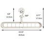 Croing - 9 pcs Magic Hangers - Closet Space Saving Hangers - Multi Hangers - Cascading Hangers