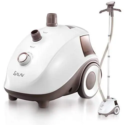 SALAV Clothes Steamer with 360 Degree Swivel Hanger, High Efficiency Metal Steam Panel, 4 Steam Settings, Free Limescale Removers, 1.5L Big Water Tank 1500W GS24-BJ Upgraded Eddition SALAV Clothes Steamer with 360 Degree Swivel Hanger, High Efficiency Metal Steam Panel, 4 Steam Settings, Free Limescale Removers, 1.5L Big Water Tank 1500W GS24-BJ Upgraded Eddition