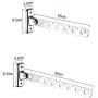 fayle Wardrobe Organizer Wall Mounted Stainless Steel Clothes Bar - Clothes Hanger Holder Organizer Heavy Duty Drying Rack