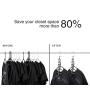 HOUSE DAY Magic Hangers Space Saving Hangers for Clothes Hangers Space Saving Wardrobe Clothing Hanger Oragnizer Closet Space Saver Hangers (12 Pack) (Renewed)