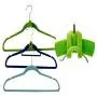 20pcs Mini Flocking Hanger Hook Clothes Hanger Easy Hook Closet Organizer Wardrobe Anti-Clip Space Saver Holder Random Color 20pcs Mini Flocking Hanger Hook Clothes Hanger Easy Hook Closet Organizer Wardrobe Anti-Clip Space Saver Holder Random Color