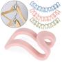 Clothes Hanger 20Pcs Random Color Home Easy Hook Closet Organizer Storage Rack Holder Hook Mini Clothes Hanger