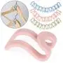 Clothes Hanger 20Pcs Random Color Home Easy Hook Closet Organizer Storage Rack Holder Hook Mini Clothes Hanger