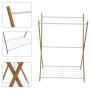 JEROAL Towel Rack Rail Stand Bathroom Storage Rack Laundry Drying Rack Hanger