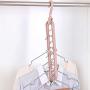 Magic Clothes Hanger, Multifunctional Hanger Saves Space, 360 Degree Rotating Collapsible Plastic Non Slip Hanger Organizer, Rotate Anti-Skid Folding Hangers with 9 Slots