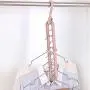 Magic Clothes Hanger, Multifunctional Hanger Saves Space, 360 Degree Rotating Collapsible Plastic Non Slip Hanger Organizer, Rotate Anti-Skid Folding Hangers with 9 Slots