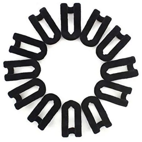 Hanger Hooks, Cascading Clothes Hanger Connector Flocking Mini Hooks for Clothing Closet Storage-Black 50-Pack Hanger Hooks, Cascading Clothes Hanger Connector Flocking Mini Hooks for Clothing Closet Storage-Black 50-Pack
