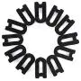 Hanger Hooks, Cascading Clothes Hanger Connector Flocking Mini Hooks for Clothing Closet Storage-Black 50-Pack Hanger Hooks, Cascading Clothes Hanger Connector Flocking Mini Hooks for Clothing Closet Storage-Black 50-Pack