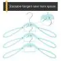 VISMOORE Portable Suit Hanger for Business Travel Luxury Design with Tie Holder and Reinforce Rotatable Hanger Wings Free Swivel to Different Shoulder Widths (Tanager Turquoise, Suit&Tie) VISMOORE Portable Suit Hanger for Business Travel Luxury Design with Tie Holder and Reinforce Rotatable Hanger Wings Free Swivel to Different Shoulder Widths (Tanager Turquoise, Suit&Tie)